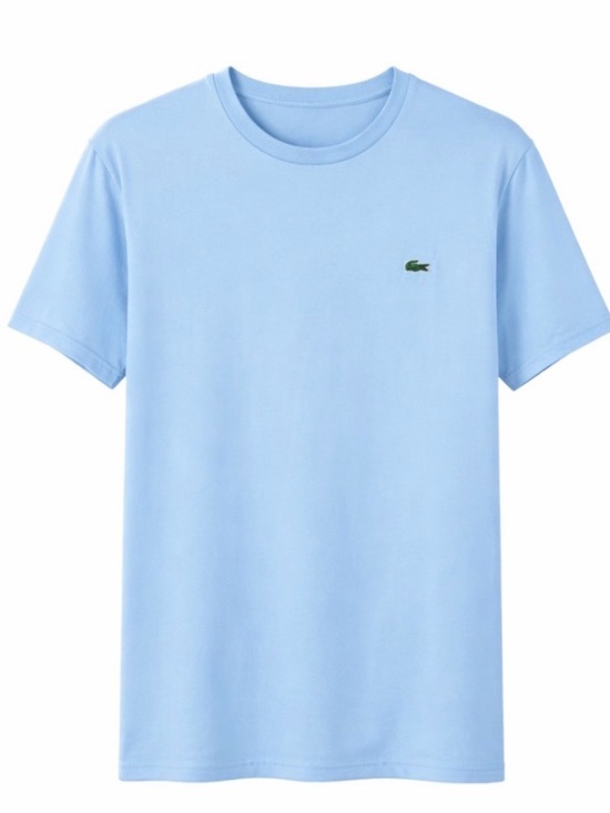 Lacoste Other - Lacoste Sky Blue Crewneck T-Shirt with Green Crocodile Emblem